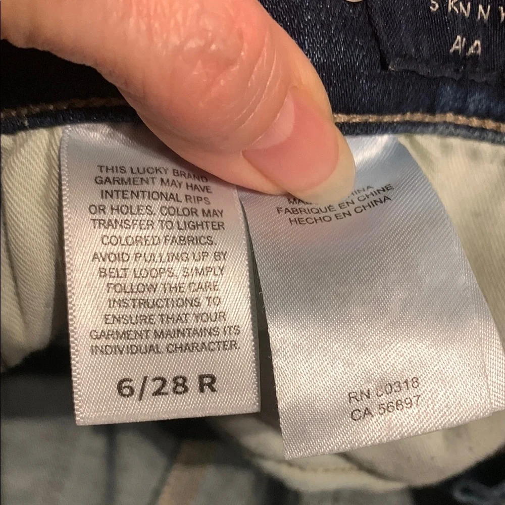 Lucky Brand Blue Skinny Jeans Comfortable Fit